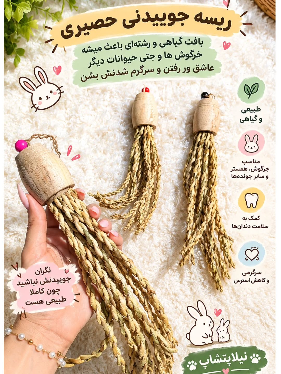 ریسه جوییدنی طبیعی خرگوش و جوندگان